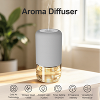 Diffuseur de parfum pour voiture, diffuseur d'arômes, lumière LED colorée, luxe, longue durée, 100 ml
