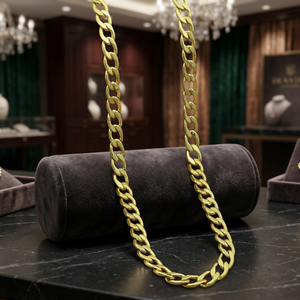 Wholesale 14K 18K 24K Micron Gold Plated Curb Style Chain <b>Necklaces</b>, Modern Chain Design, Brass Chain, <b>Fashion</b> Chains <b>Necklaces</b>. - Product Image 4
