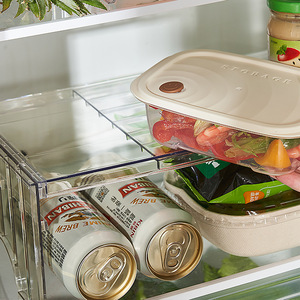 Étagère télescopique transparente Wei Lai pour réfrigérateur, organiseur de rangement empilable en plastique pour fruits et légumes, usage en cuisine - Product Image 4