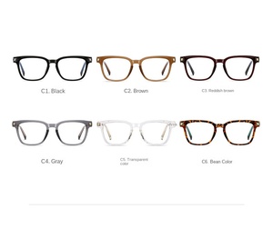 Gafas ópticas transparentes antiluz azul para hombre con marco cuadrado, nuevas gafas cuadradas para juego, Forma de cara de diamante - Product Image 5