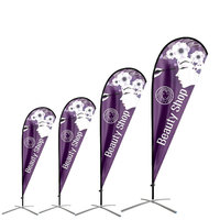 Drapeau publicitaire en forme de larme de haute qualité, imprimé sur mesure, pour publicité extérieure, drapeau de plage volant, enseigne personnalisée en forme de larme