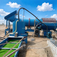 Installation de lavage à petite échelle pour l'extraction d'or, système de lavage mobile pour or alluvionnaire et placer avec trommel, canal de lavage et concentrateur centrifuge