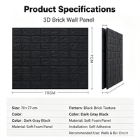 Autocollant mural européen à motifs géométriques 3D, décoration murale imperméable, panneau de protection mural souple, auto-adhésif, salle de bain, salle de sport