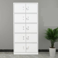 Armoire de classement autoportante en acier moderne, écologique, durable, grande capacité, avec porte vitrée et serrure à clé, 4 tiroirs, pour chambre et école