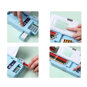 Mới Đến Đa-Chức Năng Công Suất Lớn Nhựa Văn Phòng Phẩm Bút Chì Trường Hợp Với Máy Tính Sáng Tạo Dễ Thương Máy Tính Bút Trường Hợp - Product Image 6