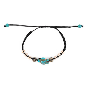 Amor Bohemia - Juego de Pulseras de Cuerda Encerada Ajustables con Turquesa Tortoise para Parejas, Regalo para el Día de San Valentín - Product Image 3