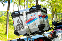 Ensemble de sacoches latérales pour moto en aluminium 55L+ 35L - pour B-M-W R1250GS Adventure R1200GS, sacoches latérales robustes, coffre de toit, bagages étanches