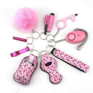 Wholesale Tools Plastic Spray Shell Keychain Gadget Alloy Keychain Set Self Defense Supplies Self Defense Keychain Set - Product Image 1