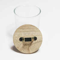 Prix d'usine, couvercle en bois sur mesure pour pot en verre de stockage