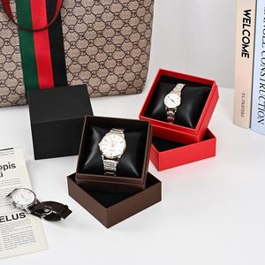 Caja de papel para reloj de pulsera, caja de papel sólido para reloj con almohada de cuero, venta al por mayor - Product Image 2