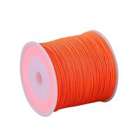 Fil de jade en nylon tressé de 0,8 mm, 50 mètres/rouleau, pour la fabrication de bijoux DIY, nœuds chinois, colliers et bracelets