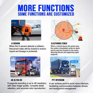 Sistem CCTV 12 Kanal Keamanan Kendaraan ADAS Black Box Mobil MDVR untuk Logistik Van, Kamera Pelacak Lokasi Keamanan dengan Wifi 4G GPS Mobile MXVR - Product Image 6