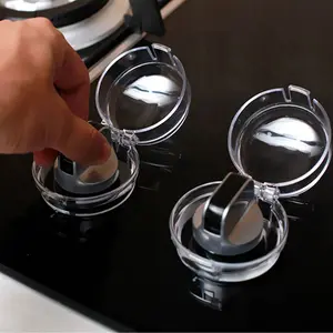 Kids Safety Transparent Clear Plastic Kitchen Oven Gas Cooker Stove Knob Cover