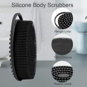 Wholesale Exfoliating Silicone Body Scalp Face Buffer Premium <b>Scrub</b> <b>Brush</b> Silicone Body Scrubber Bath <b>Brush</b> - Product Image 3