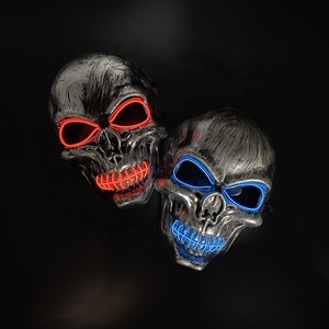 Gros Crâne Masque Complet Halloween Cosplay <span class=keywords><strong>Horreur</strong></span> Lumineux LED Masque 10 Unique Couleur <span class=keywords><strong>Thriller</strong></span> pour Choix Fête Lueur Masque - Product Image 6