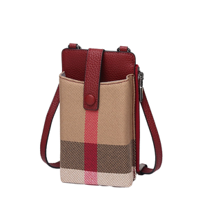 GLOBAL HEROES Bolso de Mano Casual de Alta Calidad para Mujer, Forro de Cuero Genuino de Lujo, Cierre de Cremallera Cruzada, Capacidad de 2-2.9L - Product Image 1