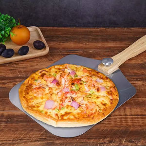 Ensemble d'outils <span class=keywords><strong>à</strong></span> <span class=keywords><strong>pizza</strong></span> en aluminium pliable avec manche en bois, pelle <span class=keywords><strong>à</strong></span> <span class=keywords><strong>pizza</strong></span> pour le fromage, pour les amateurs de <span class=keywords><strong>pizza</strong></span> - Product Image 4