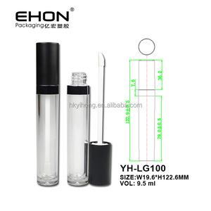 Fournisseur de gros Tubes de brillant à lèvres en plastique transparent et mince Tube de maquillage cylindrique - Product Image 3