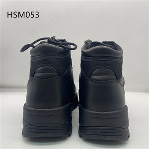 Cxt, עור פרה טבעי + בד ניילון לחימה העליון מגפיים אימון חיצוני חתוך ביניים שחור מגפי טקטי hsm053 - Product Image 5