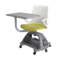 Chaise d'école et de réunion économique pour étudiants avec tablette d'écriture et chaises de type nœud pour étudiants universitaires