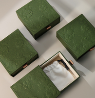 Boîte de rangement en carton rigide imperméable 9*9*3 pour boucles d'oreilles, bagues, bijoux, colliers, pendentifs, lunettes, cadeaux - Vente en gros mondiale