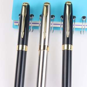 Stylo en acier argenté doré - Product Image 6