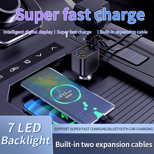 Meilleur cadeau universel rétractable USB C Charge rapide QC3.0 Type c PD <span class=keywords><strong>sans</strong></span> <span class=keywords><strong>fil</strong></span> MP3 BT chargeur de voiture téléphone portable chargeur <span class=keywords><strong>sans</strong></span> <span class=keywords><strong>fil</strong></span> de voiture - Product Image 6