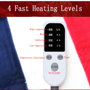 170*50cm <b>Electric</b> Car <b>Blanket</b> <b>12V</b> 24V Heated <b>Blankets</b> With 4 Fast Heating Levels for Cars Trucks Winter Travel - Product Image 3