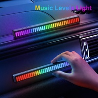 Lumières de rythme musical à LED, dc 5v, Rechargeable, 32 bits, rvb, commande vocale, Offre Spéciale