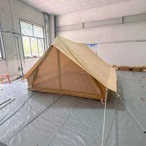 Tente <span class=keywords><strong>de</strong></span> scout en toile <span class=keywords><strong>de</strong></span> coton durable et portable pour 1-2 personnes tissu <span class=keywords><strong>de</strong></span> toile imperméable pour le camping en plein air d'été - Product Image 1
