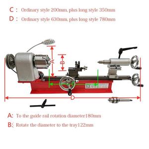 Torno Manual de madera pequeño de control numérico <span class=keywords><strong>micro</strong></span> multifunción automático de alta precisión torno de máquina de torneado - Product Image 5