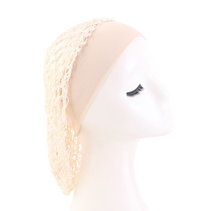 Gorro de Dormir HZM-26141 para Mujer, Gorro de Noche para Cabello Largo con Banda Ancha y Cómoda, Gorro de Malla de <span class=keywords><strong>Crochet</strong></span> para Protección del Cabello - Product Image 6