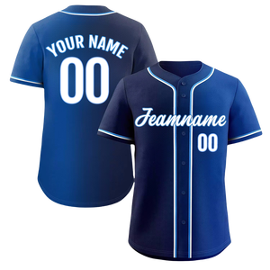 Atacado Jerseys Gradiente Cor Estilo Especial Botão Sportwear Personalizado Nome Da Equipe Logotipo Unisex Personalizado Costurado Baseball Jersey - Product Image 3