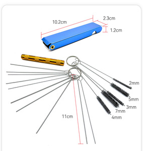 Bộ chế hòa khí di động làm sạch bàn chải đặt oxy phun vòi phun súng thép không gỉ kim nhôm hộp scraper - Product Image 2
