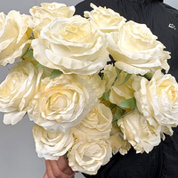 Fleurs artificielles de la série LUYI Champagne, personnalisables par image, pour arrangements de mariage, décoration de la maison, Saint-Valentin, Thanksgiving