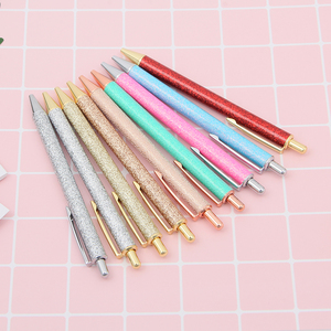 Bolígrafo metálico de alta calidad personalizado Bling Flash Light para bodas Selección multicolor para promoción Premium - Product Image 3
