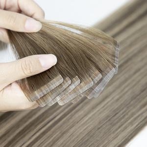 Extensiones de Cabello Humano Ruso Remy con Cinta Adhesiva Invisible, Color Rubio Destacado - Product Image 2