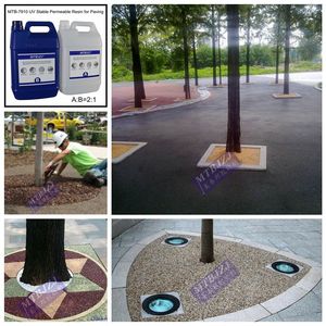 Résine époxy à haute viscosité pour galets, revêtement durable pour terrasses <span class=keywords><strong>et</strong></span> allées, résine pour pavage de roches <span class=keywords><strong>et</strong></span> galets - Product Image 6