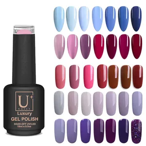 Oem Aangepaste Logo Gel Polish 7.3/12/15 Ml Fles Gelei/Cat Eye Kleur Primer Nagels Langdurige Top coat Uv Gel Nagellak