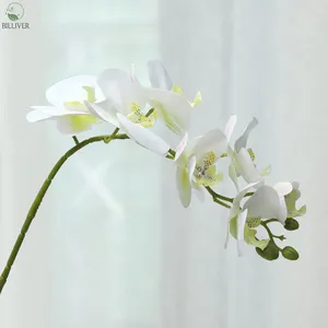 Nouveau style fleurs en tissu décoratif pour mariage Usine Personnalisée En Vrac Soie Phalaenopsis plantes eucalyptus fleur artificielle