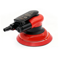 Lijadora Orbital Neumática de Palma de 5 Pulgadas y 15000 RPM para Madera y Metal, Pulidora de Aire para Carrocería de Automóvil, Máquina de Lijado con Gancho y Bucle
