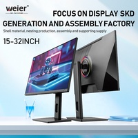 Monitor Curvo Weier 27 4K para Oficina en Casa y Juegos, Frecuencia de Actualización de 75Hz con Panel IPS, Compatible con PC de Escritorio