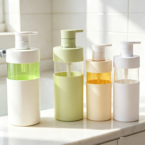 300ml 500ml 750ml Nachfüllbare PET-Pumpflasche für Haarshampoo, Duschgel, Körperlotion, Kosmetik und Hautpflege-Verpackung - Product Image 2