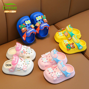 DERAN OEM Sabots de Jardin de Plage à Dessin Animé pour Enfants, Chaussons en EVA Antidérapants Confortables et Légers pour Bébé avec Plateforme à Coussin d'Air - Product Image 1