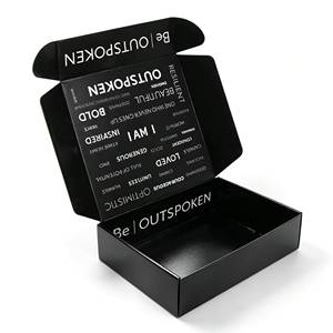 Custom Corrugated Collapsible Black Gift <b>Box</b> Eco-friendly Luxury Paper Packaging Folding Hat Boxes with logo for Clothes Brand - Product Image 1