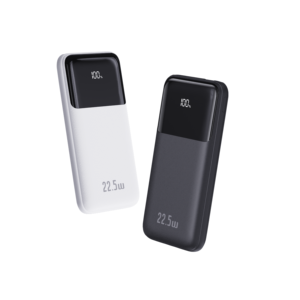 Batterie externe double USB ultra-mince de haute qualité 10000 mAh 22,5 W à charge rapide, chargeur portable avec affichage LED, charge USB-C PD 20 W - Product Image 1