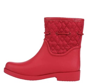 <span class=keywords><strong>Couleur</strong></span> rouge Imperméable À L'eau Des Femmes Chaussures Pluvieuses En Caoutchouc Wellies - Product Image 3