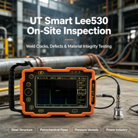 Détecteur de défauts ultrasonique numérique portable pour l'inspection des soudures d'acier Lee530 avec logiciel d'analyse des données sur PC