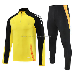 Conjunto de Camiseta de Fútbol de Manga Larga con Media Cremallera, Transpirable, Anti-UV, de Secado Rápido, con Logotipo Personalizable - Product Image 3