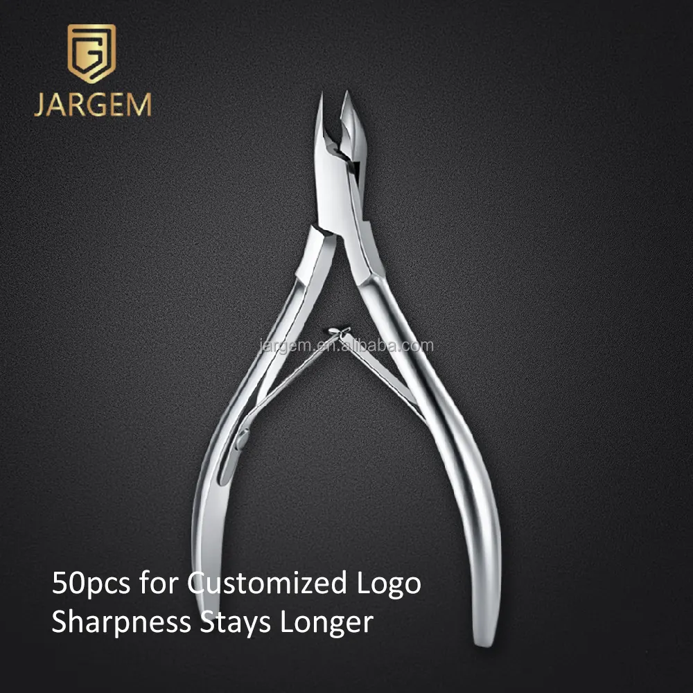 Process Upgraded Pearl Chromium Nail Nippers Curved Handle Cuticle Nail Nippers Fast Shipping Nail Tools